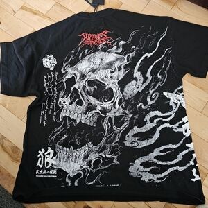 Darc Sport Black and White Skull Graphic Tee